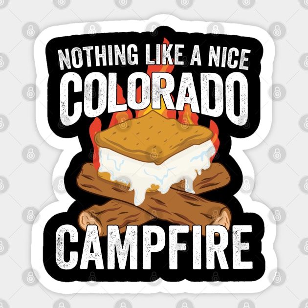 Nothing Like a Nice Colorado Campfire Sticker by belownormal